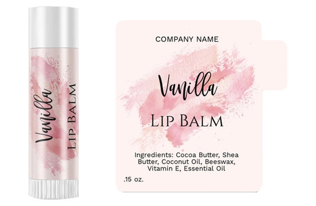 Personalized lip balm labels Section 2